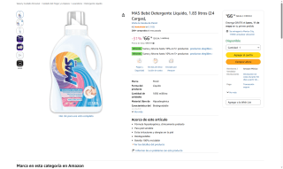 Detergente Persil 1.83L por $66 | Descuento Amazon