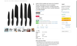 Set 6 Cuchillos Casa Litus por $293 | Oferta Amazon
