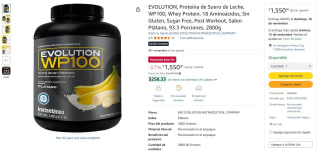Proteína EVOLUTION 2800g por $1,550 | Amazon