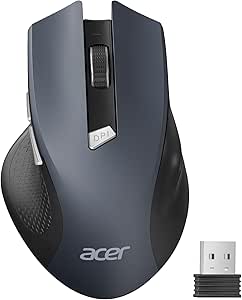 Acer Ratón Inalámbrico Ergonómico, 2,4GHz Wireless Mouse con 3 dpi | por 12.99€