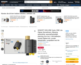 SONOFF SWV-ZNE Hydro ONE Lite Zigbee besproeiingstimer voor €21,52 bij Amazon