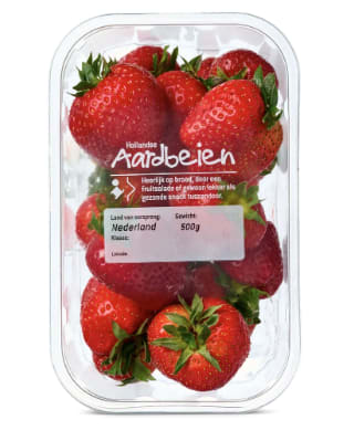 1 kilo Nederlandse Aardbeien oor €4,49 bij de Lidl