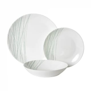 Vajilla de Vidrio Opal 12 piezas IDEALCASA Grass por 16.99€