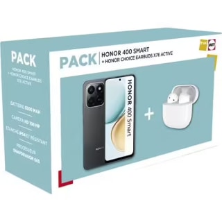 Honor Pack 400 Smart 4G 6/128 + écouteurs X7E Active Honor Choice à 152,90€