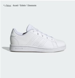 Chaussure à lacets Advantage Lifestyle Court à 18€