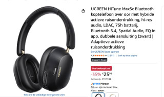 Ugreen Hi Tune Max 5C Draadloze Over Ear Koptelefoon voor €25,98 bij Amazon