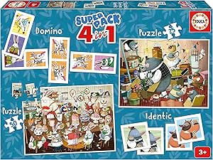 Puzzle marca Educa Superpack 4 en 1 Cuentos del Bosque de Kasandra 5.70€