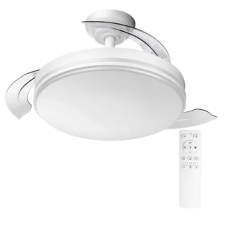 Ventilador techo con luz led 8 velocidades, aspas retráctiles por solo 20.55€