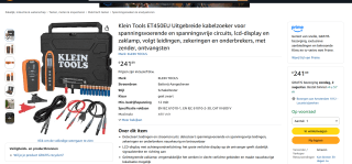 Tools ET450EU kabelzoeker voor €241,89