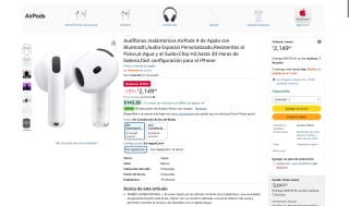 AirPods 4 sin Cancelación de Ruido por $2,149 | Descuento Amazon