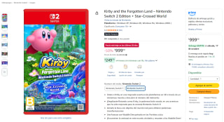 Kirby and the Forgotten Land – NS2 Edition + Star-Crossed World por $999 en Amazon
