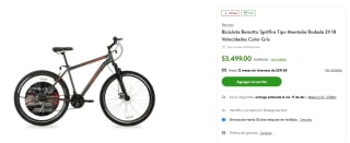 Bicicleta Benotto Spitfire 29 por $3,499 | Bodega Aurrera