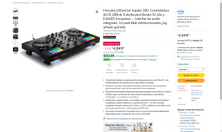 Controladora DJ USB Hercules DJControl Inpulse 500 por $4,122 | Amazon (HSBC)