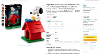 LEGO Ideas Peanuts: La Casita de Snoopy (21368) por $1,699 en Amazon