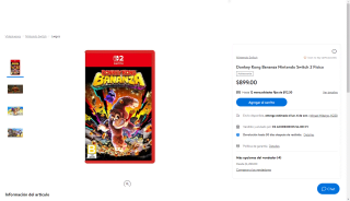 Donkey Kong Bananza NSW 2 Físico por $899 | Oferta Walmart