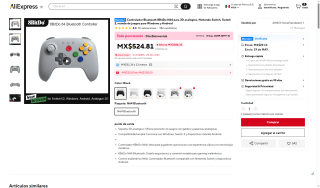 Controlador Bluetooth 8BitDo N64 por $600 | AliExpress