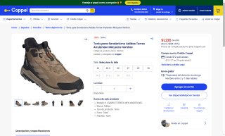 Tenis Adidas Terrex Anylander por $1,235 | Coppel