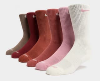 Nike 6-Pack Everyday Cushioned Training Crew Socks voor €20 bij JDSports