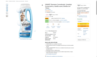 VANART Shampoo Crematizado 750ml por $23 | Oferta Amazon