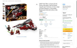LEGO Star Wars Interceptor Jedi Ahsoka por $854 | Amazon