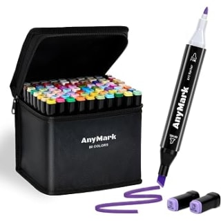 AnyMark Rotuladores Alcohol, 100 colores por 16,24€ en Amazon