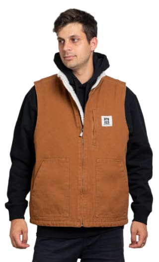 CHAQUETA HOMBRE VEST CAFE STOKED Rebaja $27.990 Disponible en Ripley, Chile