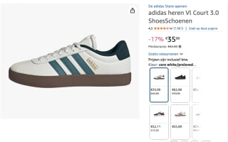 Adidas VL Court 3.0 sneakers voor €35 bij Amazon