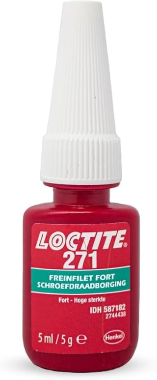 Loctite 271 frein filet rouge 5 ml pour 5,34€ chez Amazon