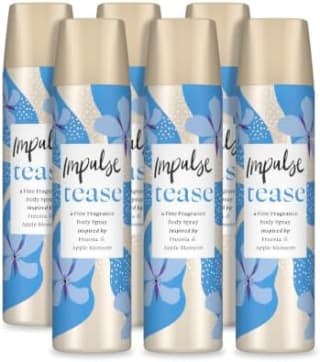 Impulse Tease Body Spray 75 ml (Pack of 6) for £0.90 at Amazon