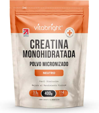 Creatina monohidratada en polvo micronizado 400 g por 6,49€