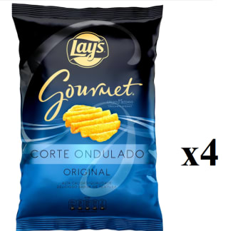 4 Bolsas de 150g de Patata premium ondulada sal LAY'S GOURMET por 5.39€