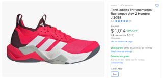 Tenis Adidas Rapidmove Adv 2 por $1,014 | Oferta Mercado Libre