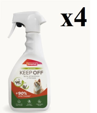 4 x Beaphar Keep Off Spray Exteriores Repelente y Educador para Gatos 500 ml a 27.96€