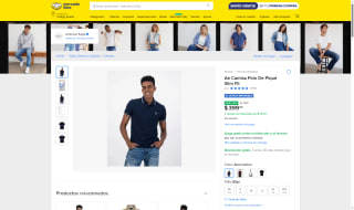 Playera Polo American Eagle por $400 | Oferta Mercado Libre
