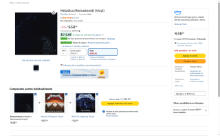 Vinilo Metallica The Black Album 180g por $639 | Amazon