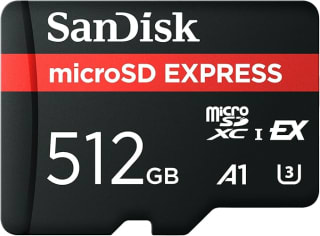 SanDisk 512GB microSD Express UHS-I A1 U3 880MB geheugenkaart voor €87,60 bij Amazon