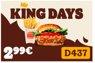 Burger King Crispy Chicken con patatas por 2.99€