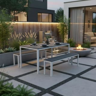 Juego Terraza 3 Piezas Blanco - Gris Mainstays $50.000 solo en Mundo Lider, Chile