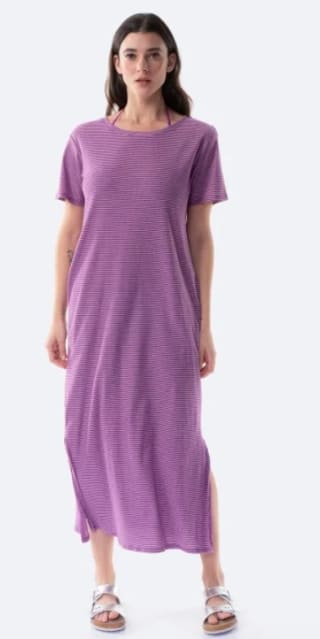 Vestido largo de rayas de mujer TEX por 7.99€.