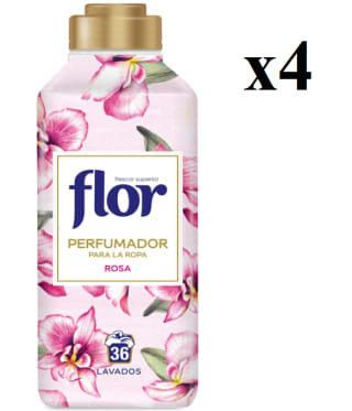4 Botes de Flor Perfumador para Ropa fragancia floral Rosa, hasta 36 dosis por 7.97€
