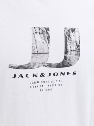 JACK&JONES JCODUST JJ PHOTO TEE SS CREW FST 3PK (maat L) voor €12 bij Bol
