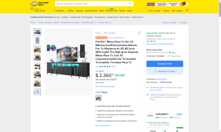 Mesa TV 1.9m 10 cajones por $2,360 | Mercado Libre