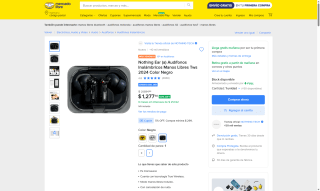 Audífonos TWS Nothing Ear (a) por $1,214 | Oferta Mercado Libre