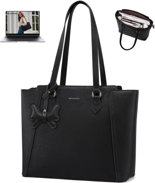 RAINSMORE Bolsa Tote para Laptop Mujer 14 pulgadas por $179 en Amazon