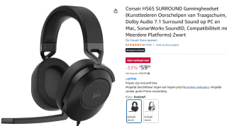Corsair HS65 SURROUND Headset voor €59,99 bij Amazon