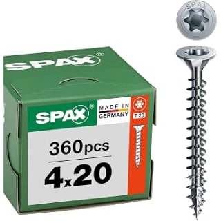 SPAX Vis universelle 4,0 x 20 mm (200 pièces) pour 5,49€ chez Amazon
