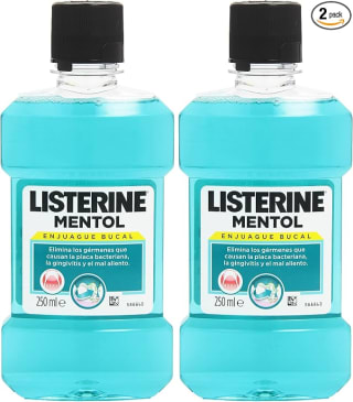 Listerine Enjuague Bucal Mentol 250 ml (Paquete de 2) por 2€ en Amazon