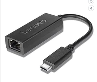 Câble réseau RJ-45/USB LENOVO à 28€