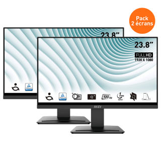 Pack de 2 Écrans PC bureautique | PRO MP2412 à 129,98€