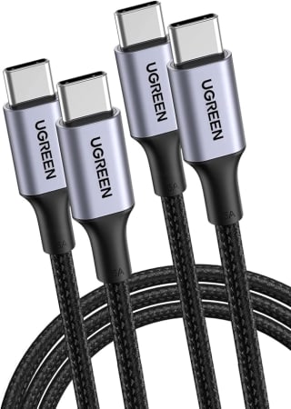 Ugreen 2 Pack USB C naar USB C Charger kabel 100W 65W Power voor €10m91 bij AMazon